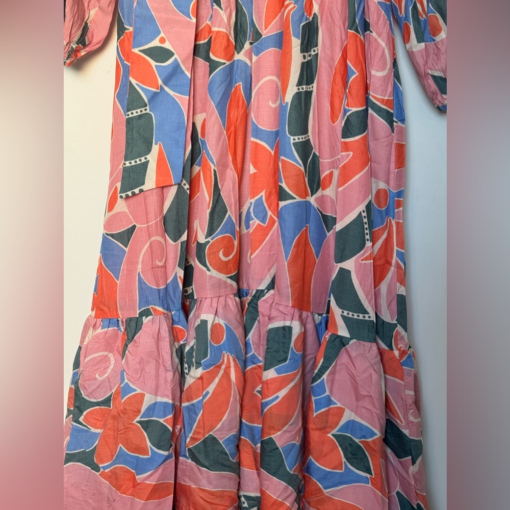 Tiered Maxi Dress/ Multicolored/22 Plus Size/Nwot - image 5